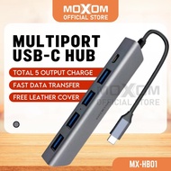 MOXOM Type C Mini Slim Portable Hub Adapter Multiport USB Laptop Tablet Phone Converter Docking Stat
