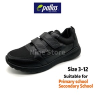 Pallas Jazz School Shoes Black Size 3-13 Primary School / Secondary School Shoes Kasut Sekolah Hitam
