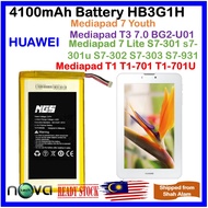 (No LOGO) ORI 4100mAh Battery HB3G1H Fit For HUAWEI MEDIAPAD T1  MEDIAPAD 7 LITE MEDIAPAD 7.0 Youth 