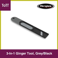 Microplane 3-In-1 Ginger Tool， Grey/Black