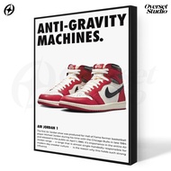 (Poster + Frameblock) Nike Air Jordan Aesthetic Wall Poster Nike Poster Men's Room Decoration PNK07