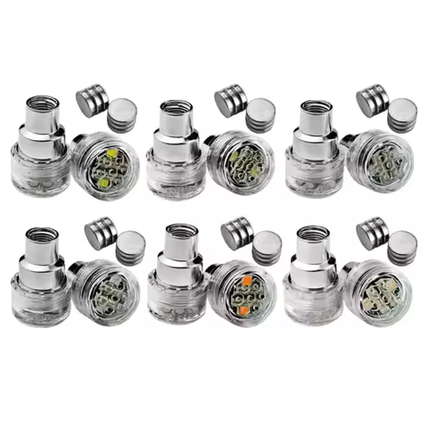 33WB Tire Valves Cap For Motorcycles Electric Bikes LED Wheel Light Easy Twist On Design Waterproof 