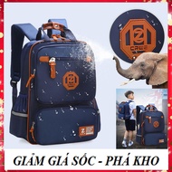 Balo đi học cho bé trai và bé gái cấp 1 và cấp 2 chống thấm nước chống gù lưng có phản quang khi đi