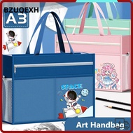BZUQEXH A3 Tutorial Bag, Canvas A3 Canvas Art Bag,  Plus Size Waterproof Large Capacity File Bag Art