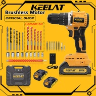 KEELAT KCD007 Cordless Impact Drill Electric Mini Screwdriver Cordless Hand Wall Drill Rechargeable 