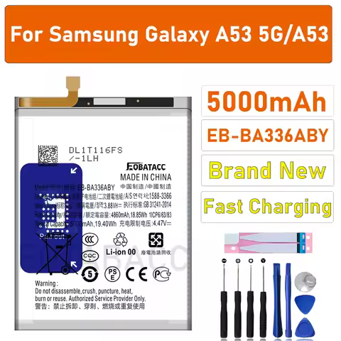 2026 YEARS EOTABACC High Quality 100% Original EB-BA336ABY Battery For Samsung Galaxy A53 5G/A53 Bat