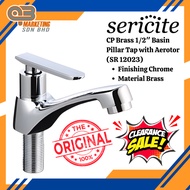 Sericite CP Brass 1/2″ Basin Pillar Tap with Aerotor | SR12023