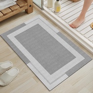 Non-slip Bathroom Mat Rubber Backing Ultra-thin bathroom Rug Highly Absorbent Quick Dry Machine Wash