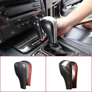 ABS Carbon Fiber Color Car Gear Head Shift Knob Handle Cover Trim Sticker For BMW 3 5 Series E39 E60