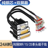 Industrial Grade DB9 Serial Port Cable Single-Head 9-Pin Terminal Cable DB15 Parallel Port Cable DB2