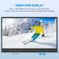 Eyoyo ลำโพงคู่15.6 นิ้วหน้าจอ IPS Screen มอนิเตอร์ HDMI Monitor FPV HD 1920*1080 250CD Type-C 1080P 