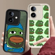 R91 Frog meme pepe Casing for Xiaomi Redmi Poco C65 13C K60 Ultra M7 A1 A2 Pro 5G Black and White