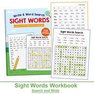 220 Common Words Practice Workbook, Children's English Vocabulary Learning Workbook, Handwriting Pra