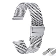 Quick Release Watch Strap Milanese Stainless Steel Band Mesh Waterproof celet Replacement Watch Accessories 16-24mm Width