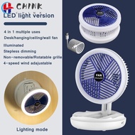 CHINK Table Fan 4 Speed Wall Mounted Foldable Air Cooler Fan