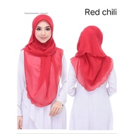 Tudung Bawal Cotton Curve Bidang 50 Tudung Bawal Cotton Bawal Cotton Voile Bawal