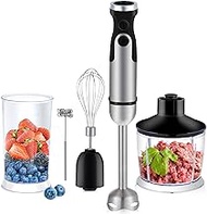 Immersion Hand Blender Multi-Purpose 220V 5 IN 1 Blender Heavy Duty Copper Motor Stainless Steel Fin