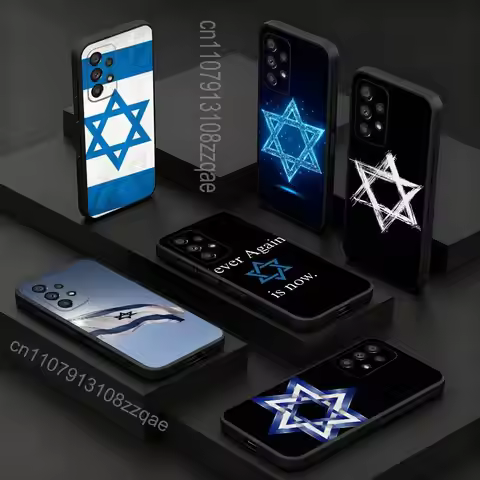 I-Israel Flag Emblem MAP For Samsung S 26,25,24,23,22,30,21,10,9,Ultra,Plus,Lite,FE,4,5G Phone Case 