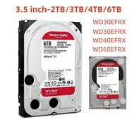 WD Red Plus 3.5" HDD 5400rpm SATA 6 Gb/s 256MB/64MB CMR 2TB3TB4TB6TB Desktop NAS server hard drive W