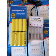 Doublepow plug rechargeable AA700mah AAA600mah  Ni-cd Rechargeable Battery