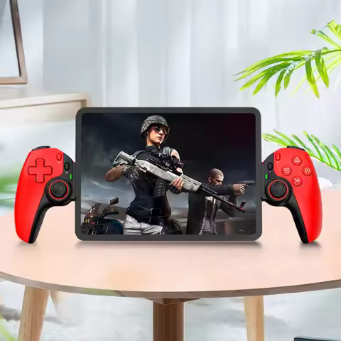 D9 Telescopic Game Controller RGB Light Mobile Phone Gamepad with Turbo/6-axis Gyro/Vibration for An