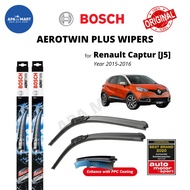 Genuine Bosch Aerotwin Plus Multi Clip Wiper Set for Renault Captur [J5] (Year 2015-2016) (26"/13")