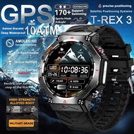 2025 New T-Rex 3 Ultra GPS Men 10ATM IP68 Waterproof Built-in Dl-band GNSS Compass Sport Smart Watch