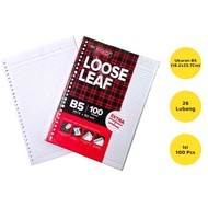BOSS Loose Leaf B5 A5 LineBIG 100 50 Lined Paper Binder/s B5 Paper Loose Leaf Paper