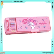 DAPHNE-HOME Pencil , Double Layer Double Password Lock Mechanism Pencil Box, Astronaut Design Plasti
