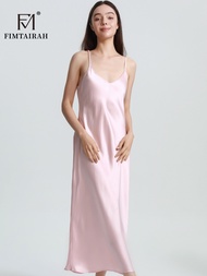 Halloween Fimtairah 100% silk pajamas Mulberry Silk Pajamas % Sexy Dress Silk Comfortable Wear Long