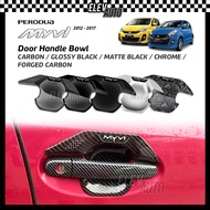 Perodua Myvi Lagi Best Icon 2012 - 2017 Door Handle Bowl Cover Carbon Chrome Matte Trim Accessories 