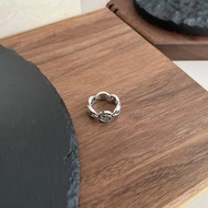 [** Version] 925 Sterling Silver Double G Pig Nose Couple Ring Size: 12 #14 #16 #18 #20 #22 #24 #