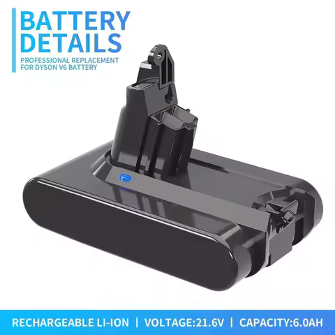 21.6V 6000mAh Li-Ion Battery for Dyson V10 V8 V7 SV12 Animal Absolute Fluffy Cordless Vacuum Cleaner