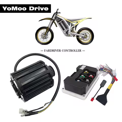 Mid Drive Motor QS120 2000W 70H 4600RPM with Belt or 428 Sprocket and Fardriver ND72340 V2 Controlle