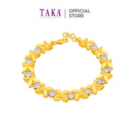 TAKA Jewellery 2-Tone Blossom Luxe 916 Gold Bracelet