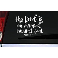 PSALM 23:1 Bible verse_Vinyl Sticker 8inches x 6inches