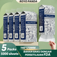 【5 Packs】Royo Panda Tissue Hanging Tissue Soft Deluxe Tissue Facial Tissue Cheerful Tissue Comfortab