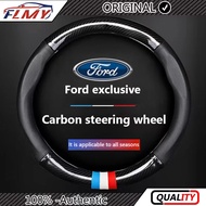 Ford Special Car Steering Wheel Cover Carbon Fiber Leather Steering Wheel Cover For Ford RAPTOR FOCU