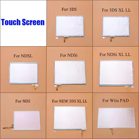 YUXI 1PC Suitable FOR 3DS/3DS LL XL New3DS XL LL/NDSL NDSi LL XL/WiiU PAD Console Touch Screen Displ
