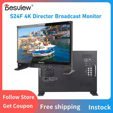 Desview Besview S24F 24 Inch 4K UHD Director Monitor 3G-SDI HDMI Multi-Camera Broadcast Monitor with