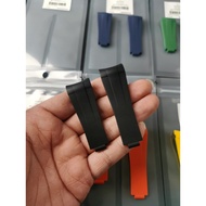 High Quality Substitute Adapt to Rolex Log Rubber Strap Original126334 126300Tape Arc Mouth