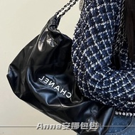 Chanel Denim 22bag Backpack Gradient Blue chanel Backpack chanel Bag Platinum Hardware chanel Bag ch