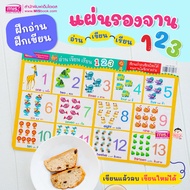 MISBOOK Poster Placemat Read Write Learn 123