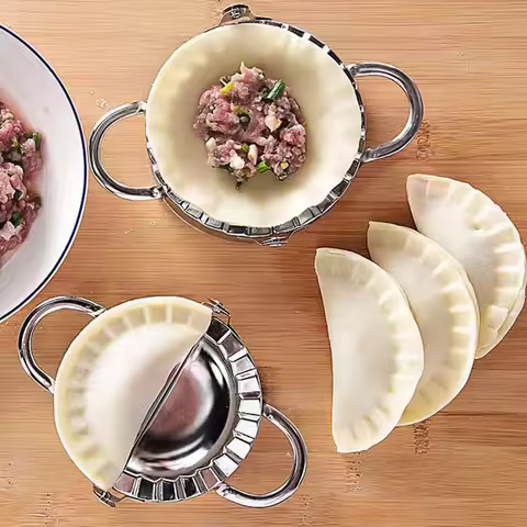 Stainless Steel Dumpling Maker Dumpling Wrapper Mold Empanada Ravioli Maker Press Pierogi Gyoza Mold