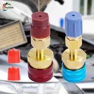 [chulisia] High Low Side R1234YF Quick Coupler Brass Connector Kit for Auto Refrigerant Charging Hos