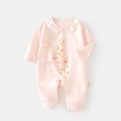 Newborn Jumpsuit Baby Rompers Romper Four Seasons Newborn Gown Romper Panda Baby Pure Cotton Clothes
