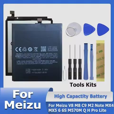 BA891 BT50 BT42C BT42C BT51 BA818 Battery For Meizu Meilan M1 E2 V8 M8 C9 M2 15 Note MX4 MX5 6 6S M5