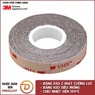 Băng keo cường lực siêu mỏng 3M khổ 12mm x 33m VHB 5915-12 - Dmall247 siêu dính siêu bền