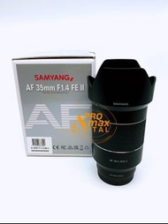 全新現貨✅Samyang AF 35mm F1.4 FE II Lens for Sony E (水貨) Version II 第2代自動定焦鏡頭 Brand New