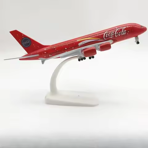 Airbus A380 20CM 1-400 Diecast Metal Airplane Model with Stand Coc 380 Airliner Alloy Model